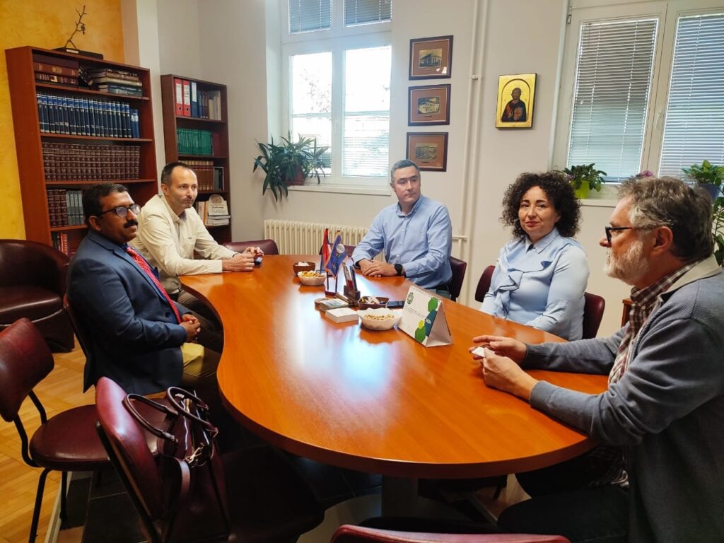 With Dean of Science and Mathematics, Kragujevac Univeristy