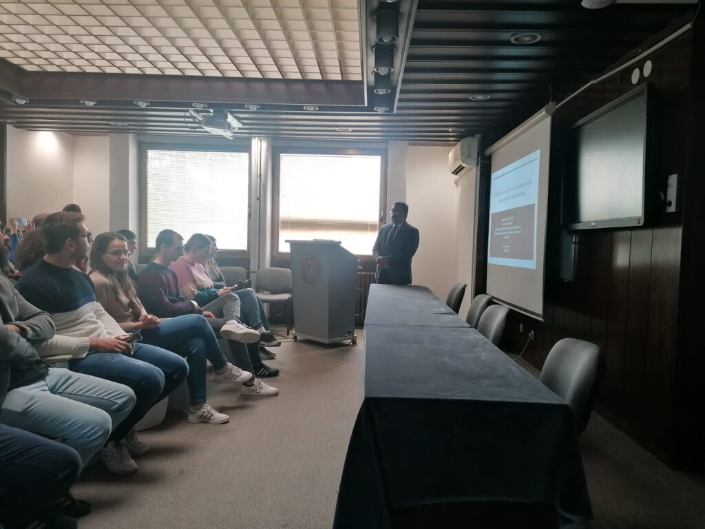 Lecture at University of Nis, Serbia