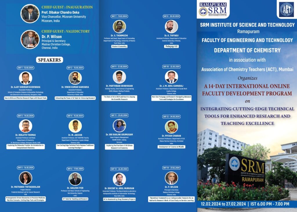 FDP Lecture at SRM, Chennai