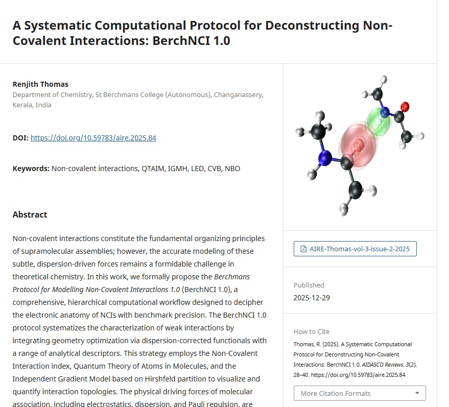 A Systematic Computational Protocol for Deconstructing Non-Covalent Interactions: BerchNCI 1.0